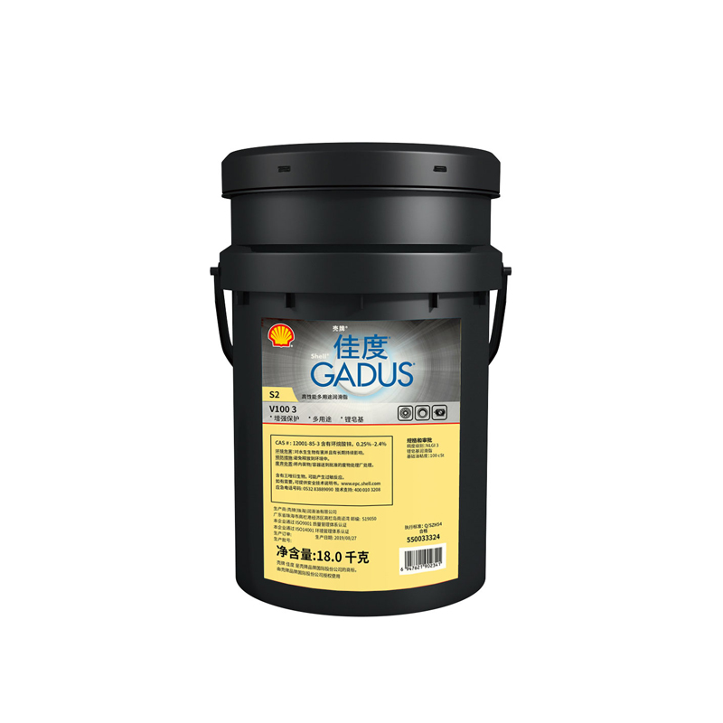 【壳牌】润滑脂 佳度 Gadus-S2-V100-3100,18kg/桶