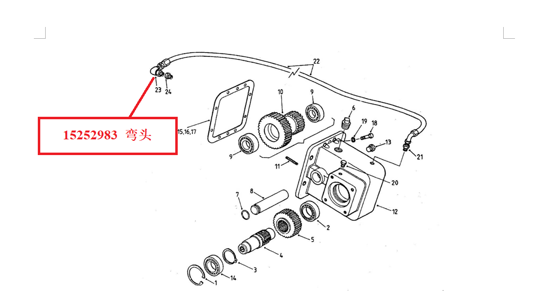 【TEREX】弯头15252983TEREX矿车配件TEREX矿车15252983TEREX矿车
