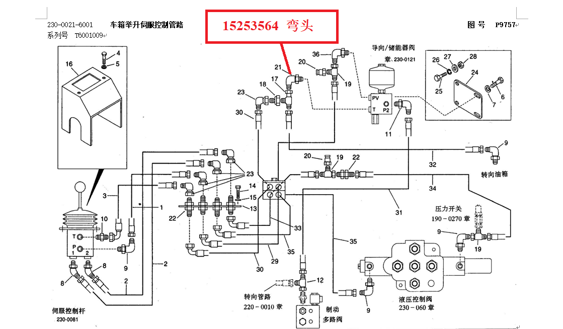 【TEREX】弯头15253564TEREX矿车配件TEREX矿车15253564TEREX矿车