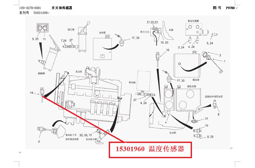 【TEREX】温度传感器15301960TEREX矿车配件TEREX矿车15301960TEREX矿车