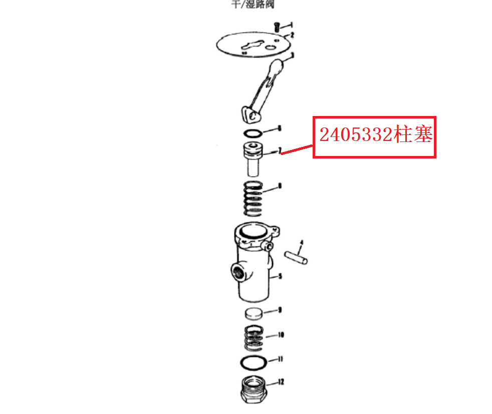 【TEREX】柱塞2405332TEREX矿车配件TEREX矿车2405332TEREX矿车