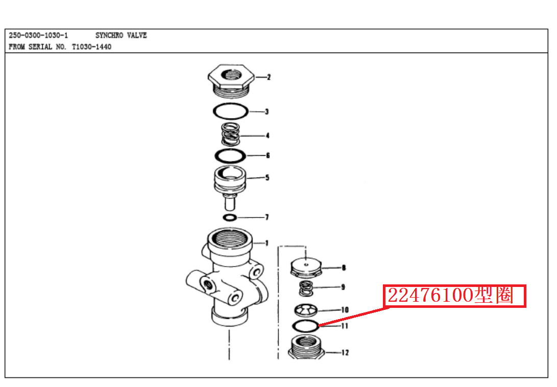 【TEREX】O形圈2247610TEREX矿车配件TEREX矿车2247610TEREX矿车