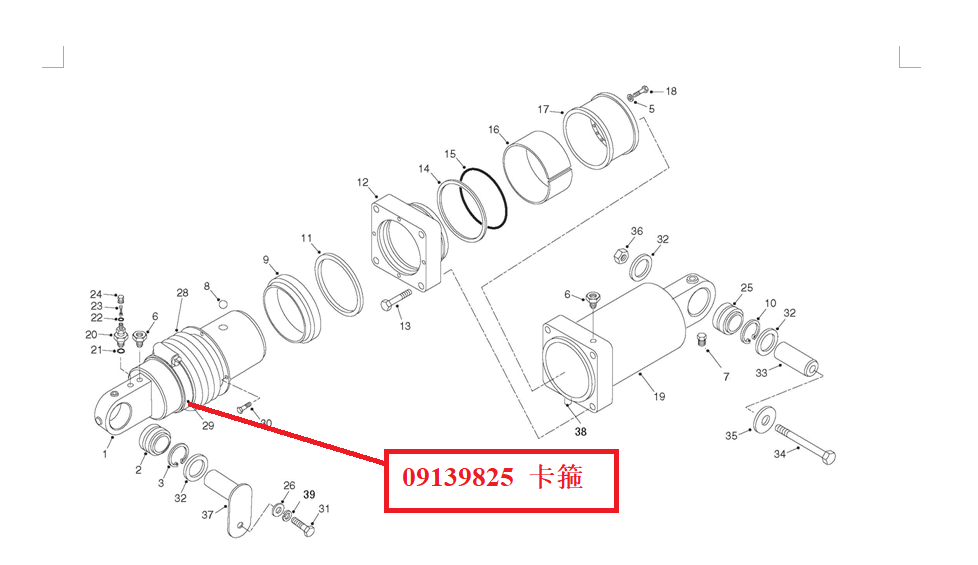 【TEREX】卡箍9139825TEREX矿车配件TEREX矿车9139825TEREX矿车