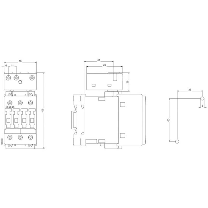 【西门子】继电器AC/DC90-240VV,3RT1926-2DH11A,
