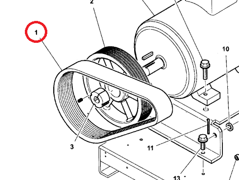 【英格索兰】空压机传动皮带89265060,2.32m3/min,1.4MPa,380kV,22kW