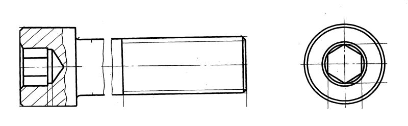 【上海电气发电机】钢内六角螺栓M30*210Q8A906.441