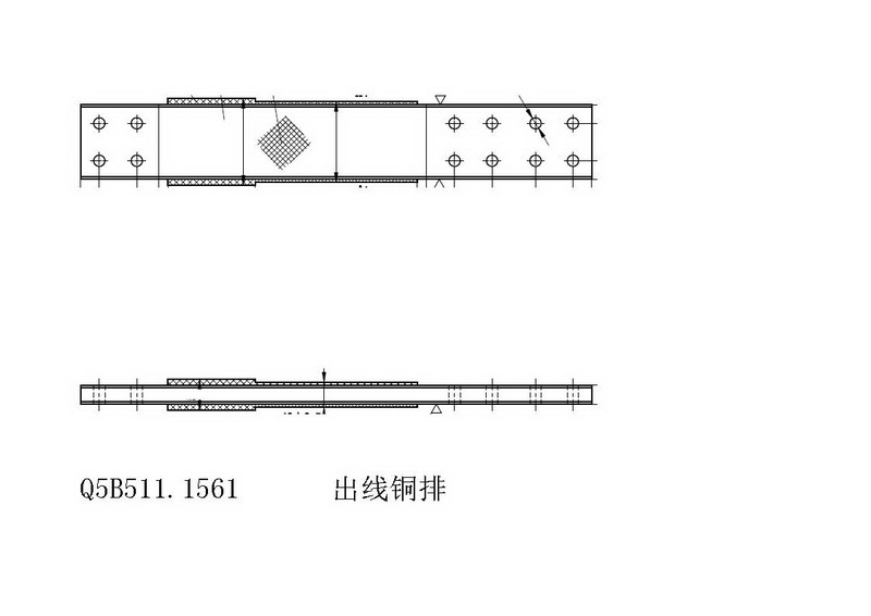 【上海电气发电机】出线铜排Q5B511.1561