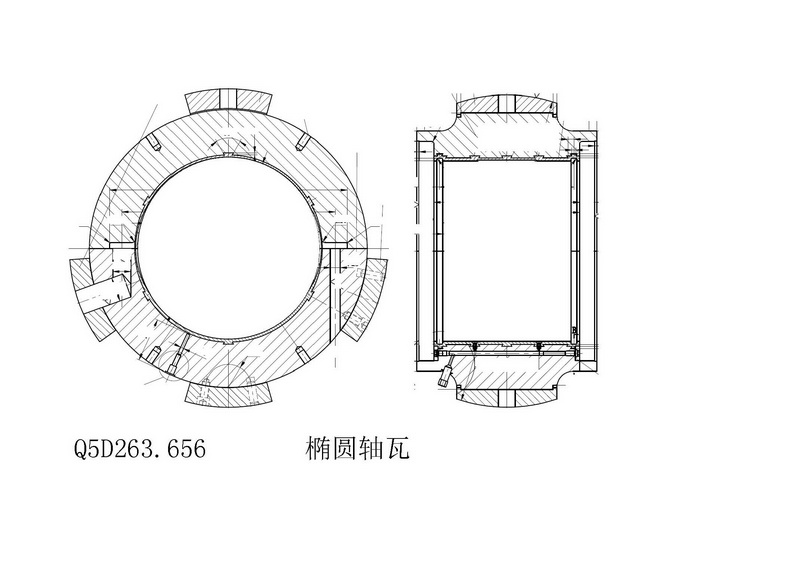 【上海电气发电机】椭圆轴瓦φ450×320Q5D263.656
