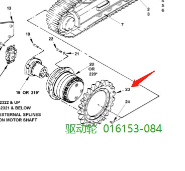【山特维克】驱动轮�16153-084D245S牙轮钻机