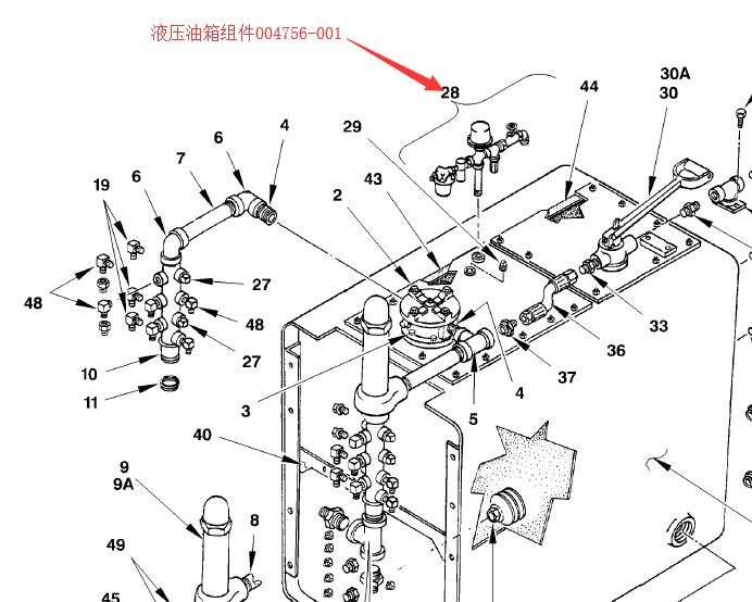 【山特维克】液压油箱组件�04756-001D245S牙轮钻机