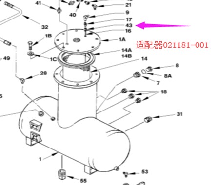 【山特维克】适配器�21181-001D245S牙轮钻机