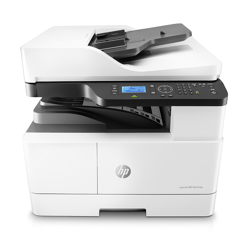 【惠普】打印机HP LaserJet M439nda MFP 三合一，A3幅面，打印颜色：黑白，打印速度：24PPM，自动双面，有线网口，ADF，1年上门保修