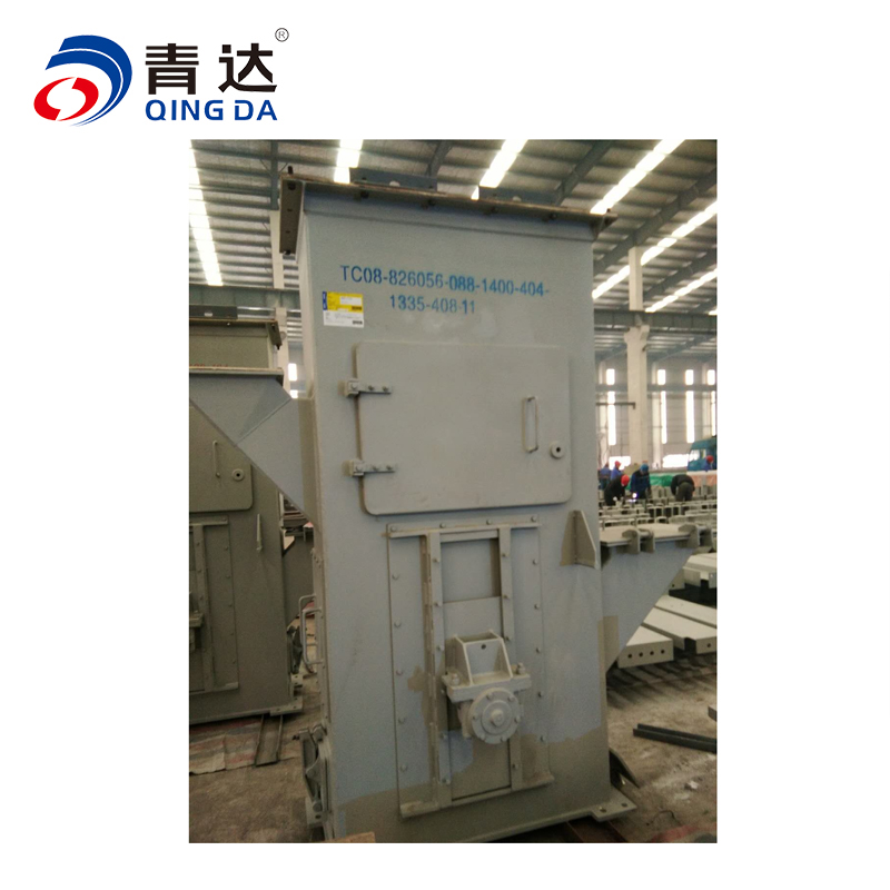 【青岛达能环保设备股份有限公司】斗式提升机尾部张紧尾轮YLT-ZBT400.2.2AQ235B、40Cr、QT球铁BT