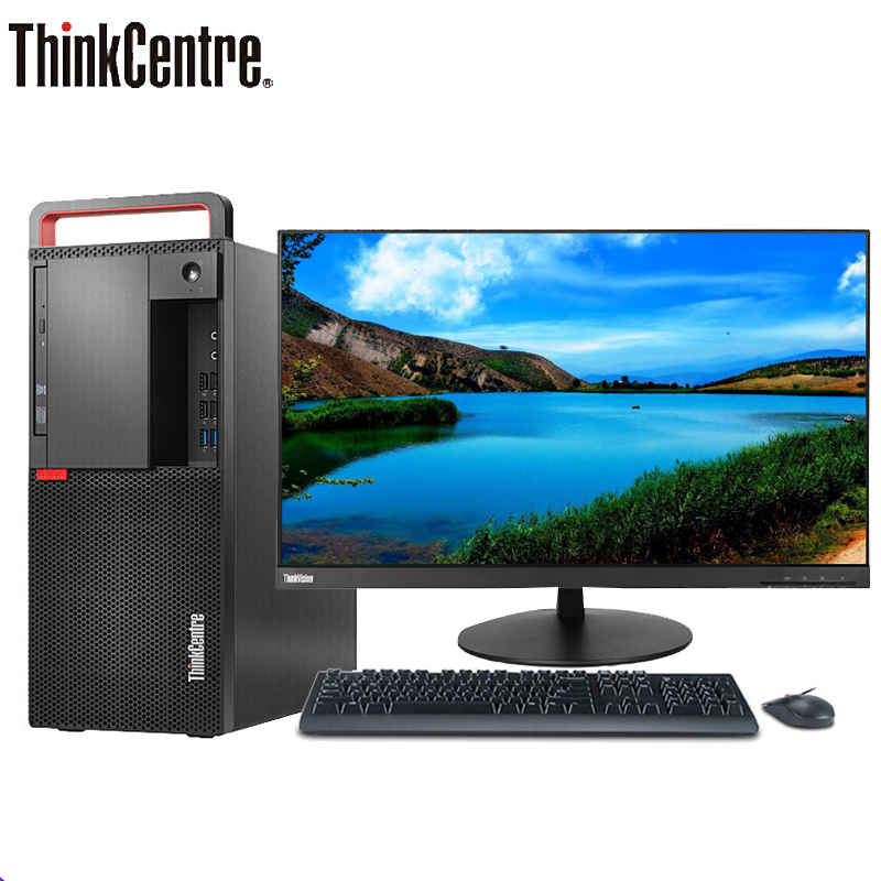 【联想】台式机电脑/ThinkCentre M920t/i7-9代/32G/512G固态+2T机械/4G独显/27英寸2K显示器/Windows 10 home/3年质保/无光驱