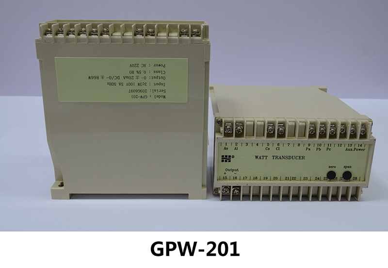 【浙江涵普】有功功率变送器GPW201-V1-A2-F1-P2-O2国产