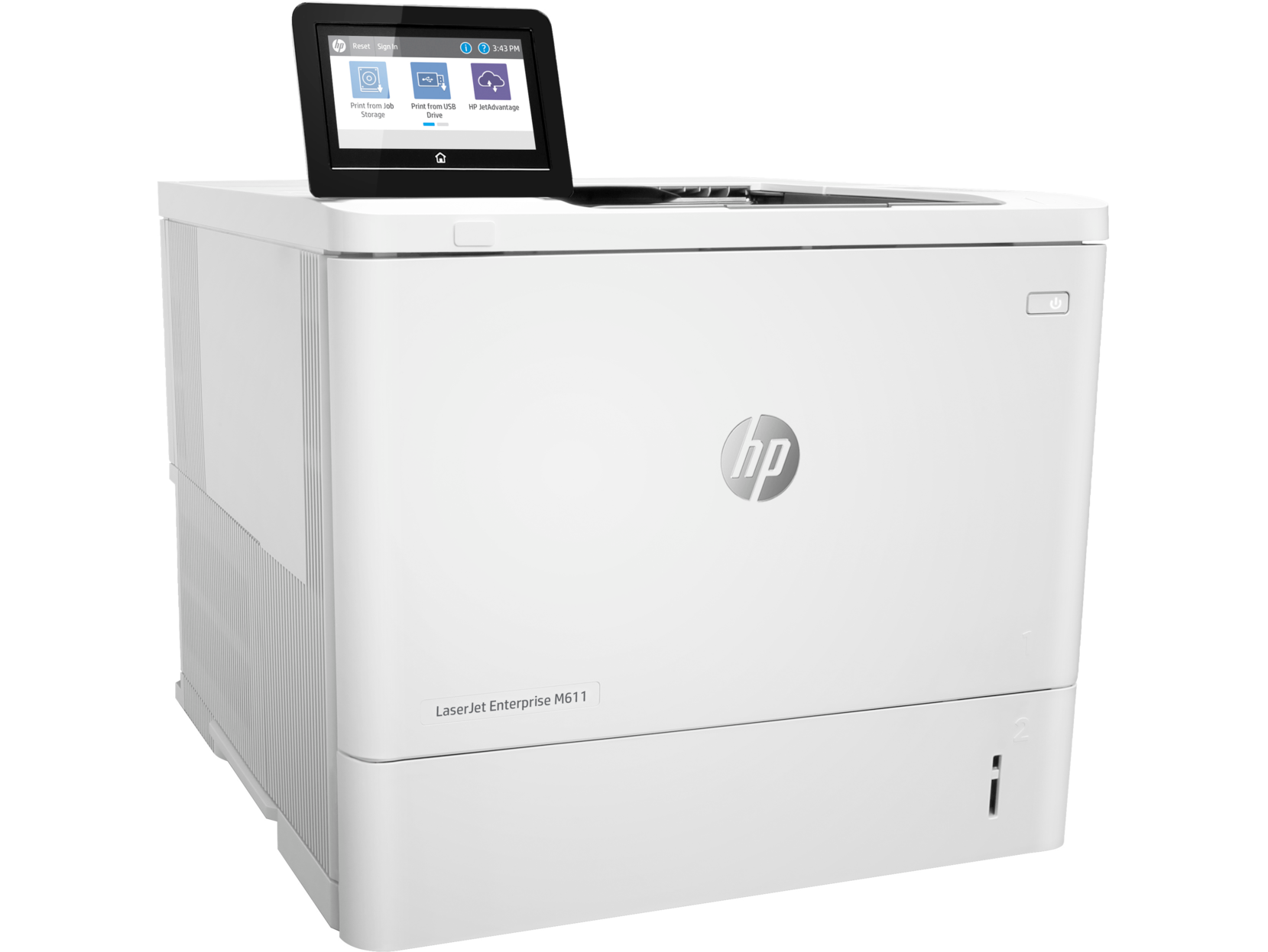 【惠普】激光打印机HP LaserJet Ent M611dn A4幅面，打印颜色：黑白，打印速度：61ppm，自动双面，有线网口，3年上门保修