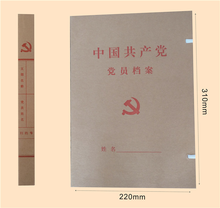 【定制】党员档案盒310*220*30mm
