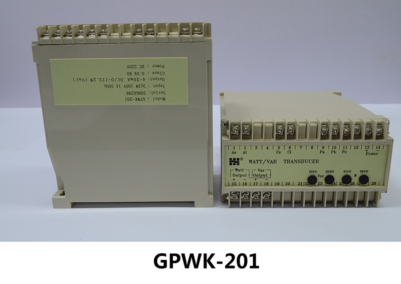 【浙江涵普】有功/无功功率组合变送器GPWK201-V1-A1-F1-PD2-O3/O3国产