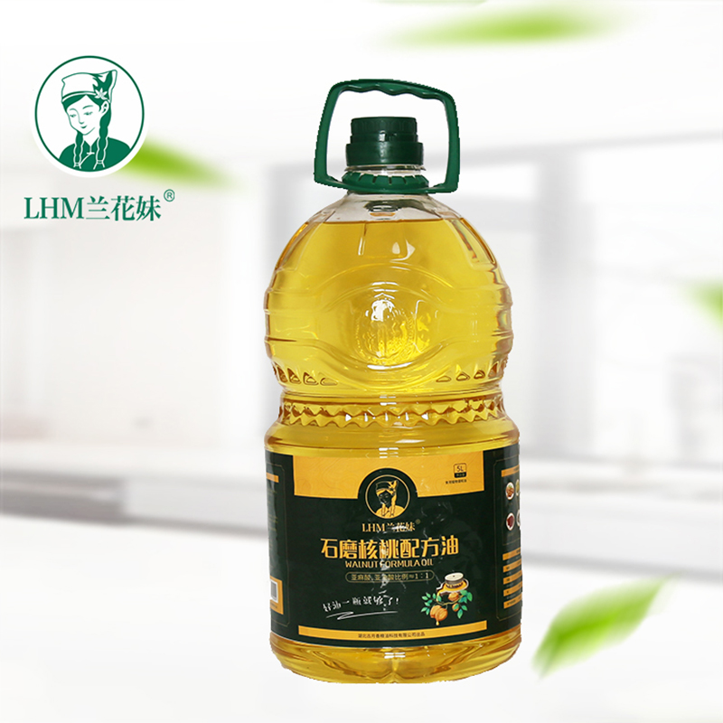 【LHM兰花妹】兰花妹石磨核桃配方油食用植物调和油5L/瓶