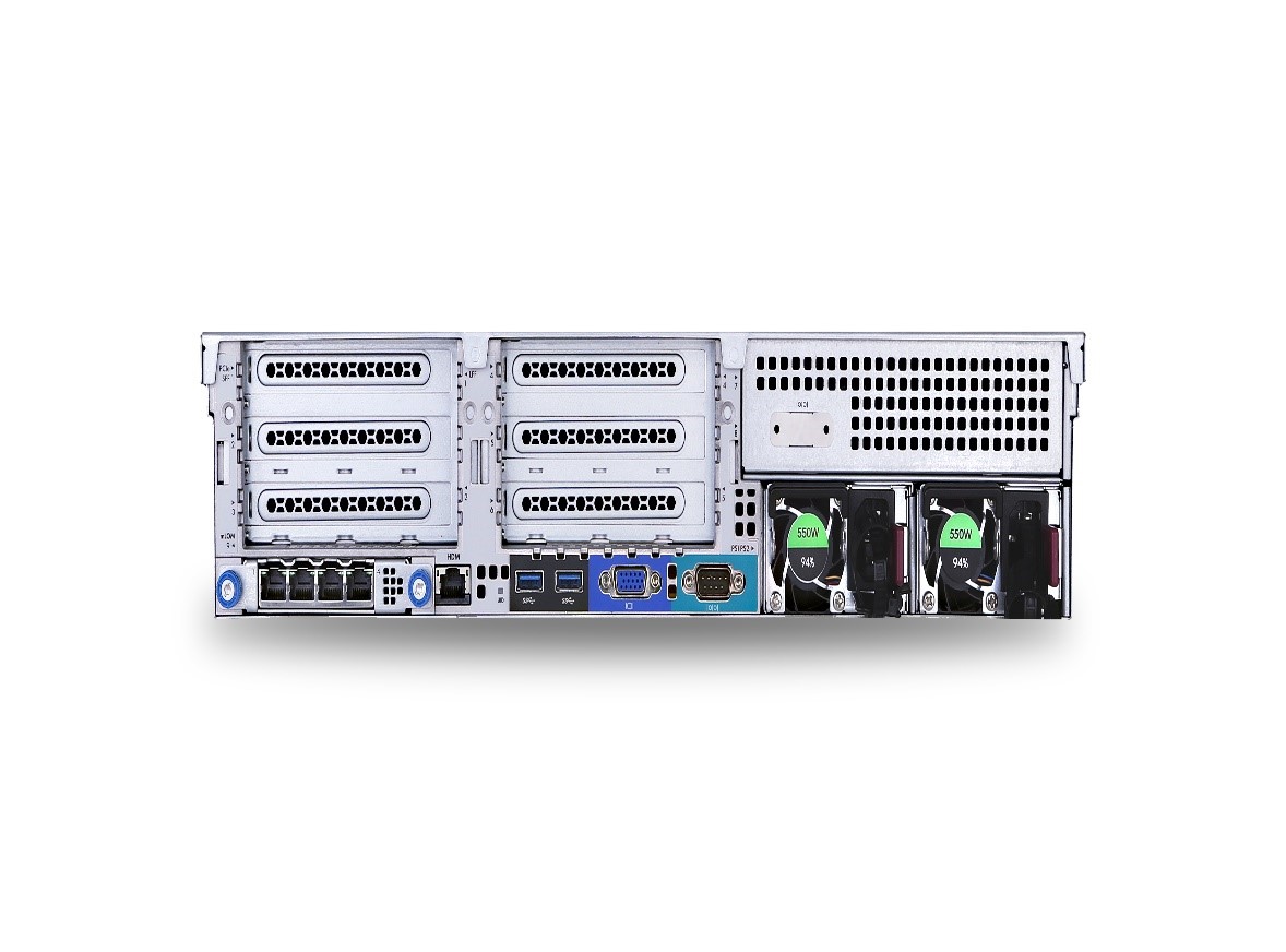 【新华三】2U2路GPU影像服务器（含服务包）UniServer R4900 G3Intel Xeon 6226R(2.9GHz,16core)*2/内存32GB*8(或64GB*4)/存储1.2TB*6/4×1GE电口, 2×10GE光口/NVIDIA pcie Tesla V100 32G