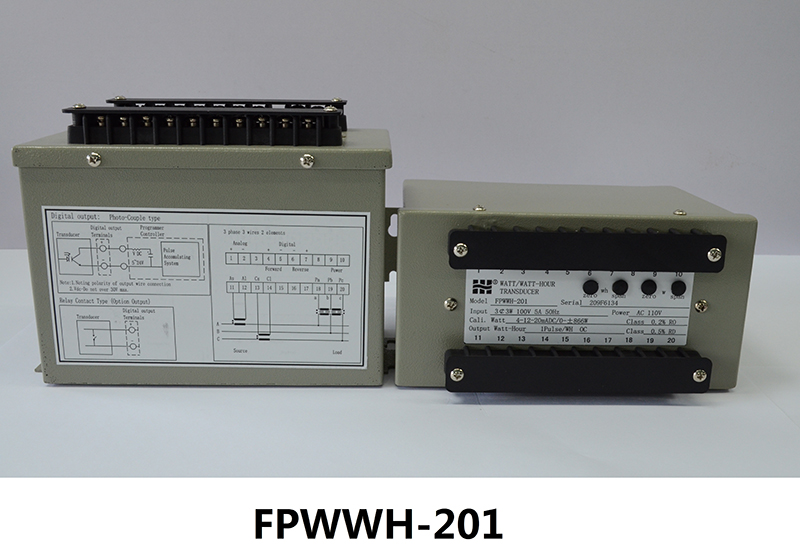 【浙江涵普】有功功率/电能组合变送器FPWWH201-V1-A2-F1-P1-O6国产