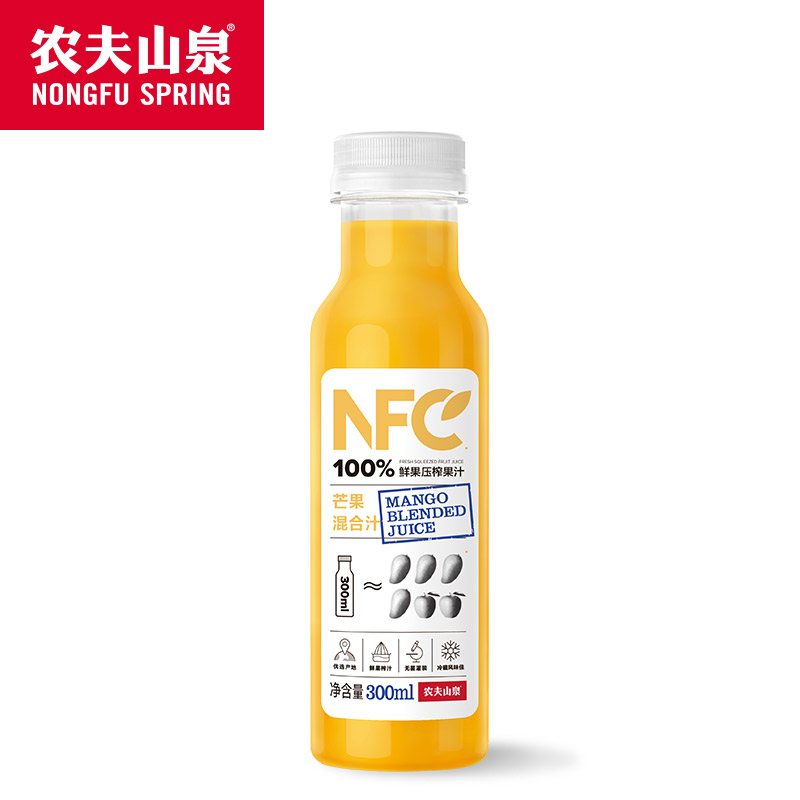 【农夫山泉】NFC-100%鲜果冷压榨芒果混合汁饮料300ml（提示请按最小起订量倍数进行采购，零星下单不发货）
