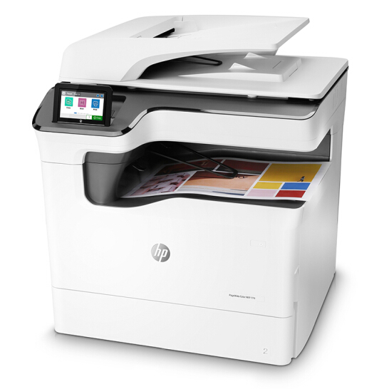 【惠普】复合机 HP PageWide 774dn A3幅面，打印颜色：彩色，打印速度：35ppm，自动双面，有线网口，ADF，1年上门保修