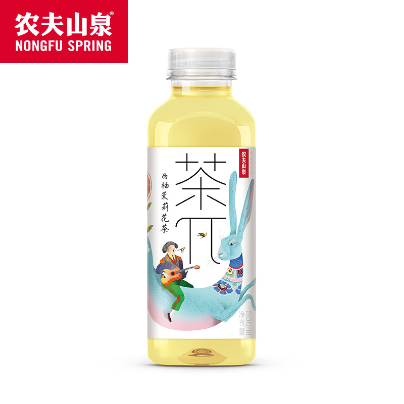 【农夫山泉】茶Π-西柚茉莉花茶饮料500ml（提示请按最小起订量倍数进行采购，零星下单不发货）