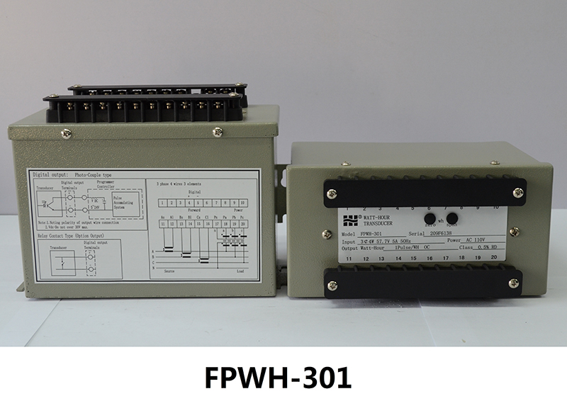 【浙江涵普】有功电能变送器FPWH301-V1-A2-F1-P1-O3国产