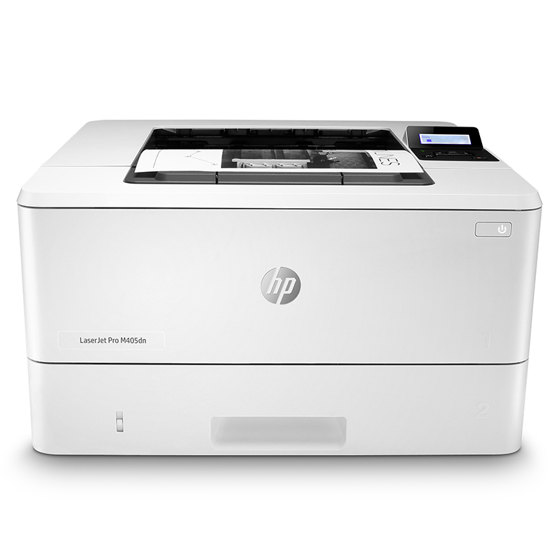 【惠普】打印机HP LaserJet Pro M405dn A4幅面，打印颜色：黑白，打印速度：38ppm，自动双面，有线网口，一年上门保修