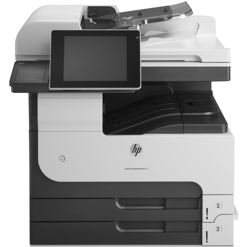 【惠普】打印一体机 HP LaserJet Enterprise MFP M725dn 三合一，A3幅面，打印颜色：黑白，打印速度：41PPM，自动双面，有线网口，ADF，3年上门保修