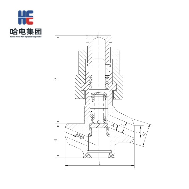 【哈电锅炉】止回阀H61Y-250DN=50,PN=250,,焊接