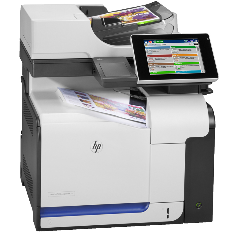 【惠普】多功能一体机HP LaserJet Pro 500 Color MFP M570dw 三合一，A4幅面，打印颜色：彩色，打印速度：30ppm，自动双面，有线网口，无线网络，一年保修