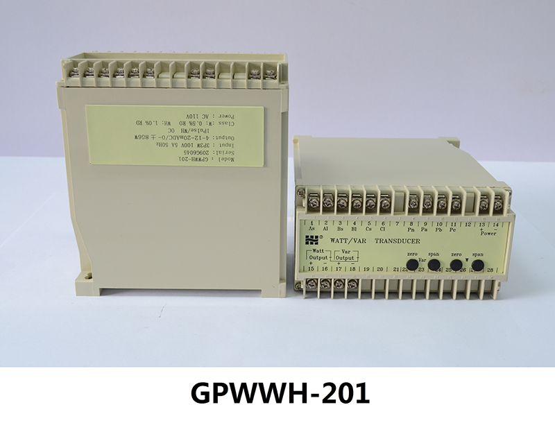 【浙江涵普】有功功率/电能组合变送器GPWWH201-V1-A2-F1-P1-O6国产