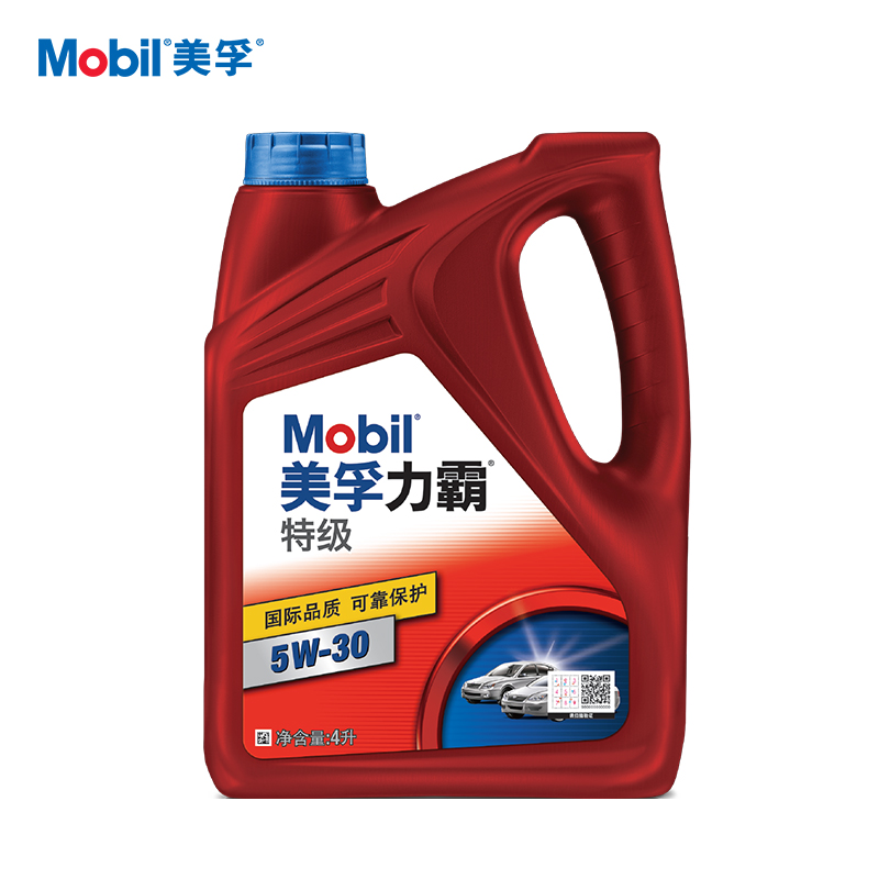【美孚】汽油机油 力霸特级 5W-30 SM  4L/桶
