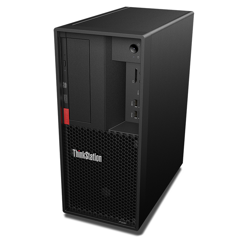 【联想】台式图形工作站/ThinkStation P330/i9-9代/32G/1T固态+1T机械/RTX2080 8G独显/Windows 10 Pro专业版/3年质保/无光驱