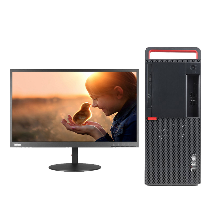 【联想】ThinkCentre M720t台式机/23.8英寸/i5/16G/128固态+1T机械/2G独显/Windows 10 pro/5年质保