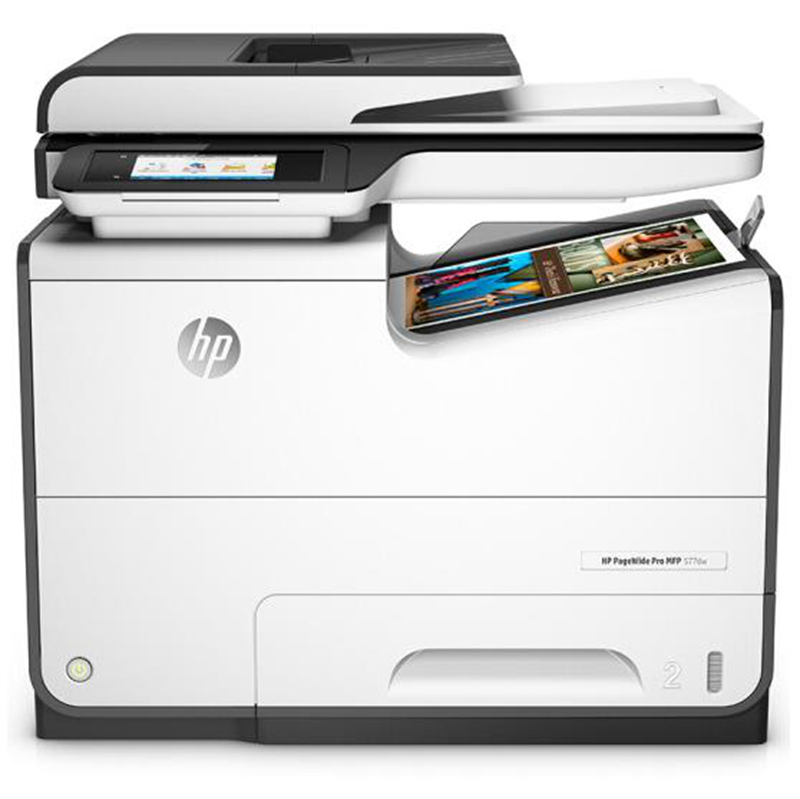 【惠普】多功能一体机HP PageWide Pro MFP 577dw 四合一，A4幅面，打印颜色：彩色，打印速度：50ppm黑白，50ppm彩色，自动双面，有线网口，无线网