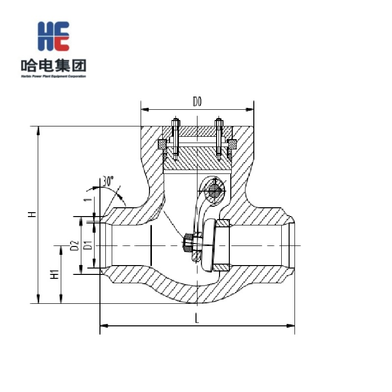 【哈电锅炉】止回阀H64Y-1500LbDN=80,PN=1500Lb,,焊接