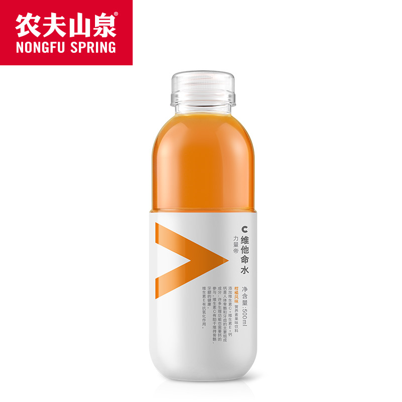 【农夫山泉】力量帝-维他命水柑橘风味饮料500ml（提示请按最小起订量倍数进行采购，零星下单不发货）